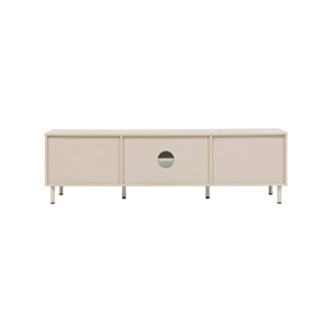 Meuble TV décor bois et métal 160cm ELLIE