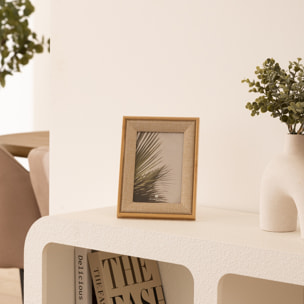 Cadre photo Zera tissu beige 10x15cm