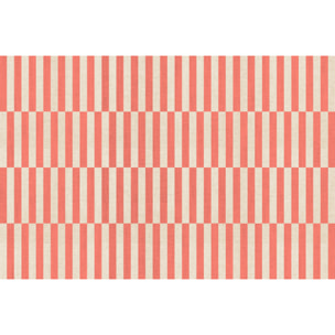 Alfombra de vinilo Dynamic Coral 200x300 cm -PVC antideslizante, vinilica para cocina o salón, lavable, estilo abstracto