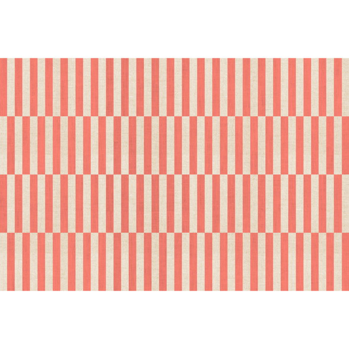 Alfombra de vinilo Dynamic Coral 200x300 cm -PVC antideslizante, vinilica para cocina o salón, lavable, estilo abstracto