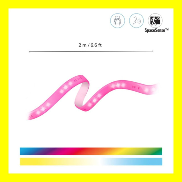 Bandeau LED WIZ RGB Couleur 2m Ultra lumineux 1600lm