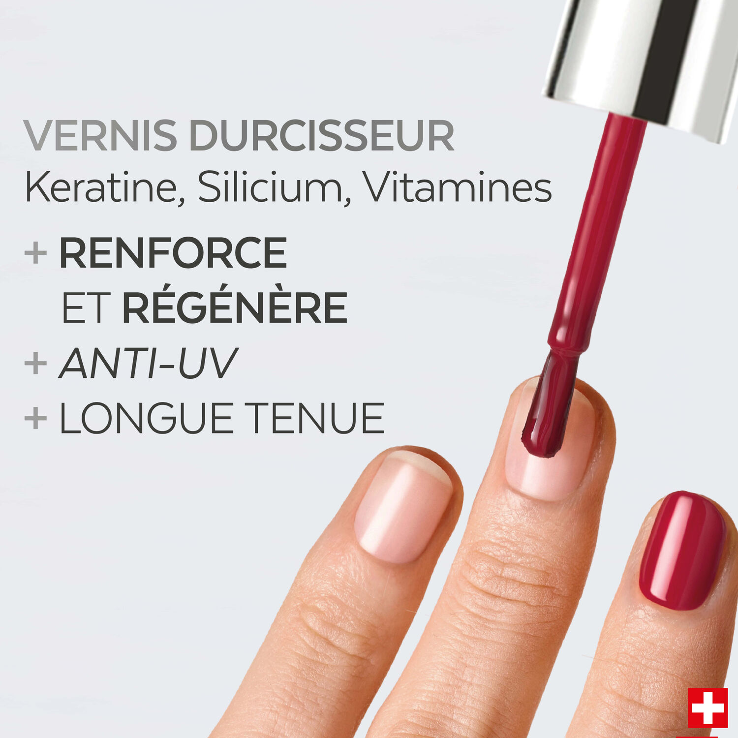 Color Strong - Vernis Durcisseur Kératine, Vitamine & Silicium Gloss Éclat