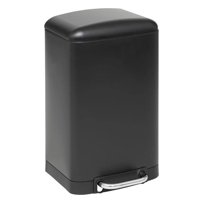 Poubelle "Ariane" 20L en métal noir