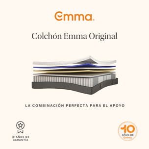 Pack Emma Colchón Híbrido Original + protector de colchón + 2x Almohada Original Adapt