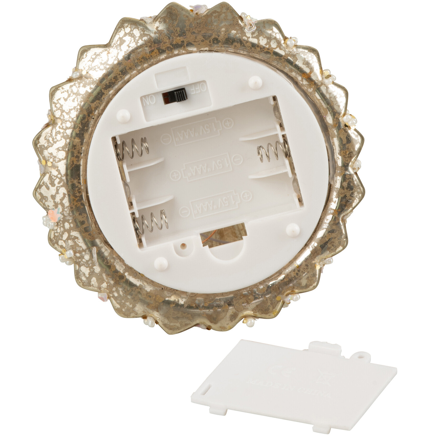 J-Line figurine Ange - verre - or - large - LED