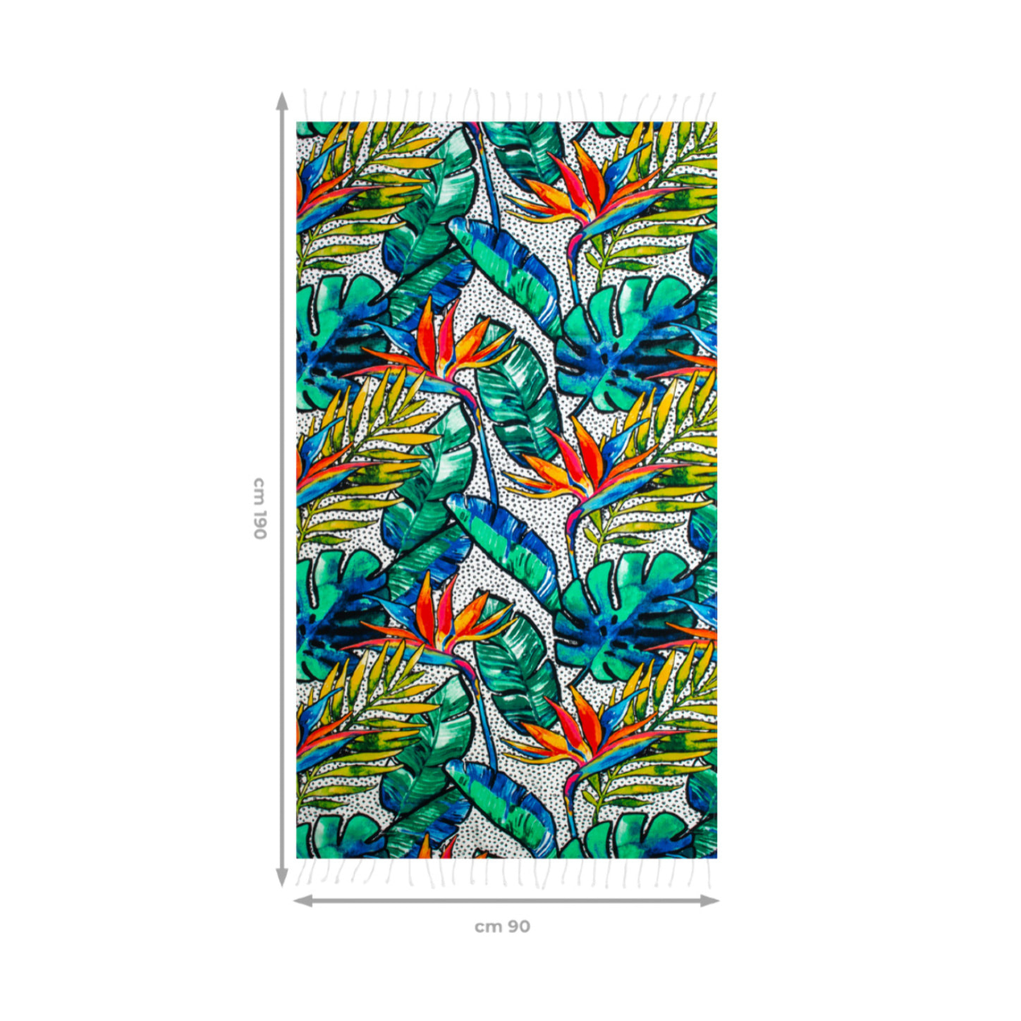 Telo Mare Fouta Modello Bali Con Frange