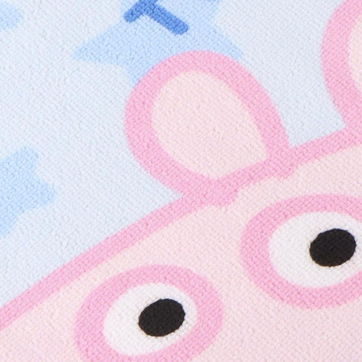Poncho microfibra de Peppa Pig - 55x54,5x1 cm - Color: Azul Claro