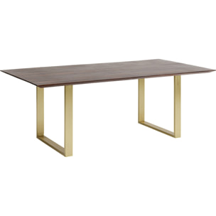 Table Symphony noyer laiton Kare Design