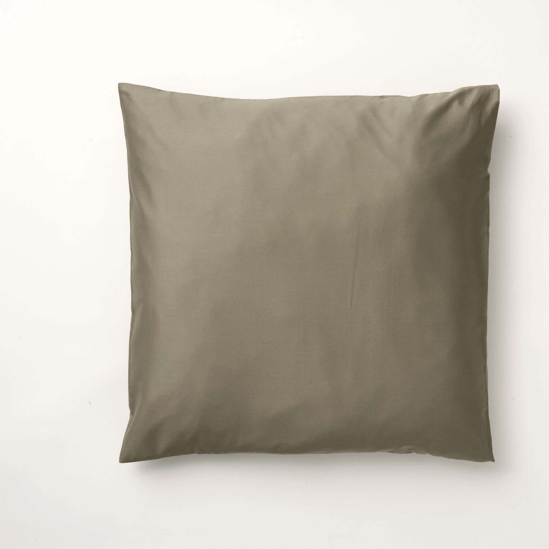 Taie d'oreiller en satin 157 fils Desert Sage