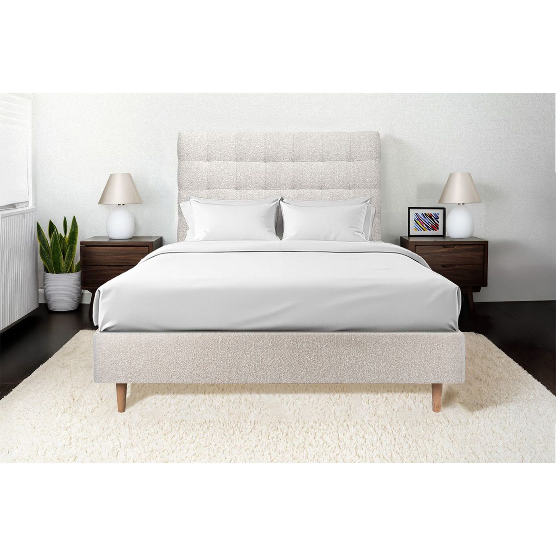 Tete de lit Capitonnée Bouclette - Rembourrée A poser