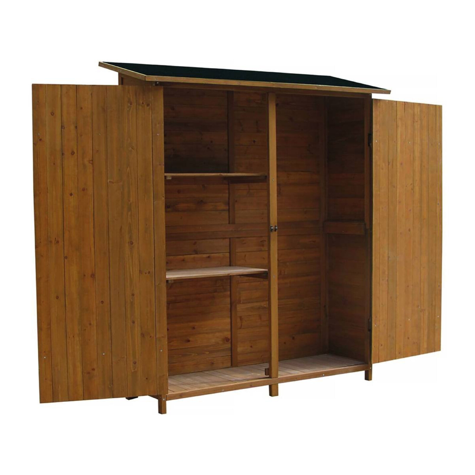 Armoire de jardin "Espacio" - 140 x 49 x 162 cm - Marron