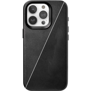 Coque WOODCESSORIES iPhone 15 Plus Cuir noir