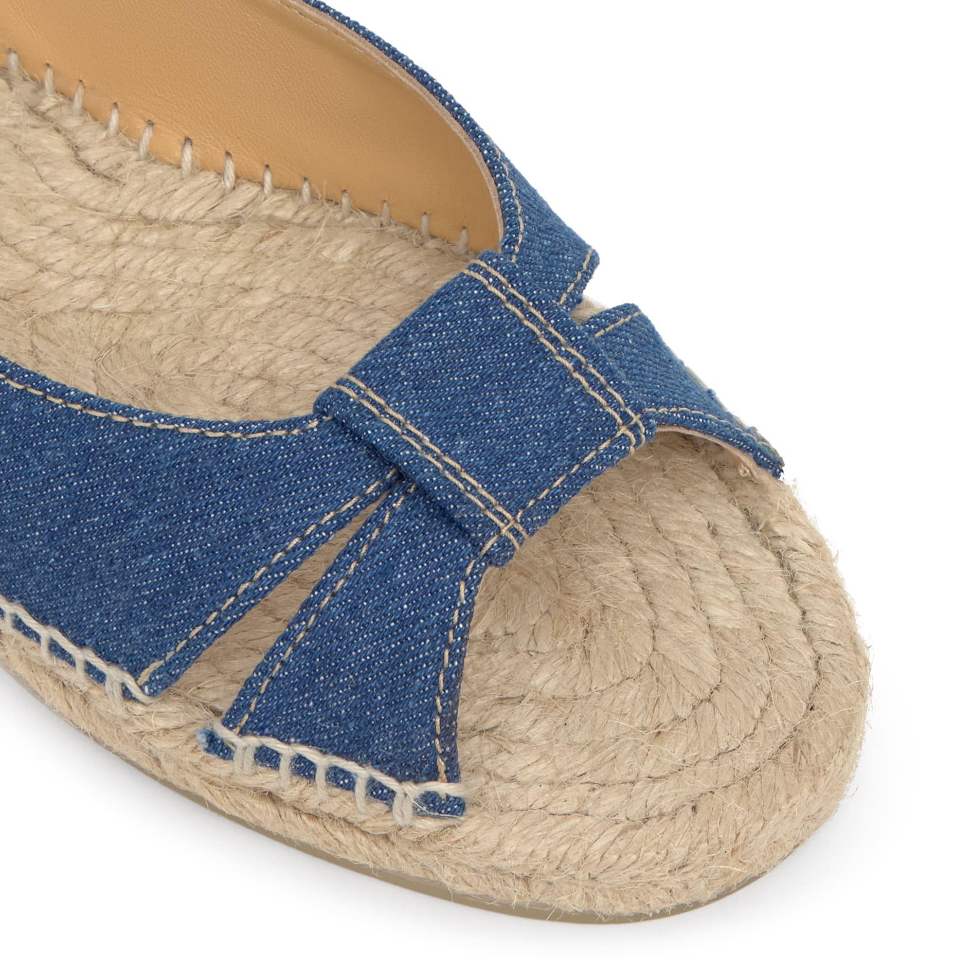 Alpargata destalonada Parca peep-toe 2 cm