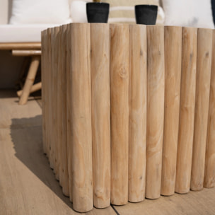 Table basse de jardin  rectangulaire 90x50cm en teck - Imani