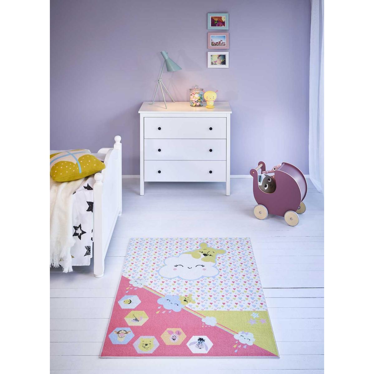 Tapis enfant tissé motif animaux TUJI