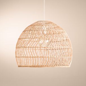 Suspension "Joy" - rotin et métal - D58 cm