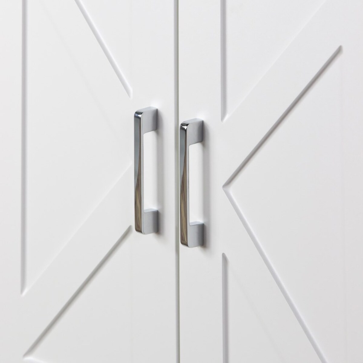 Credenza moderna bianca con 4 ante 150x40x80 cm