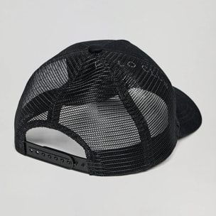 Gorra Brooklyn negra con detalle de piel sintética Polo Club