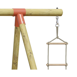 Portique bois 2,30 m Topwood NANI 2 - 6 enfants