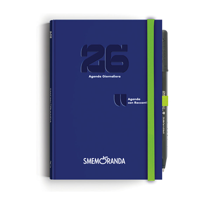 Agenda Smemoranda Racconti 2026 Giornaliera 12 mesi , B6, blu notte