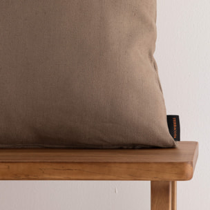 Housse de coussin jacquard 65x65 cm Cascai Wallnut