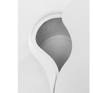 Table basse Lotus 30cm blanche Kare Design
