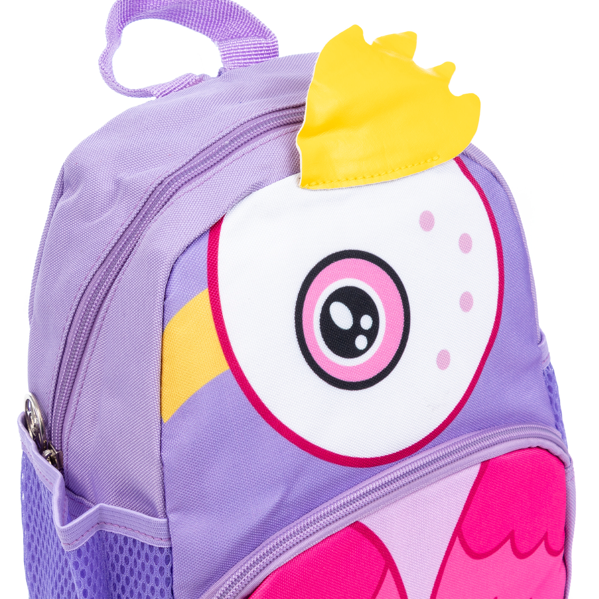 Zaino per bambini con design di Uccello. Con spallacci imbottiti, traspiranti e regolabili.