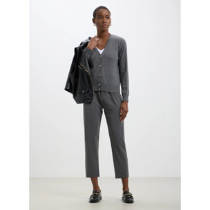 Cardigan in misto lana cashmere