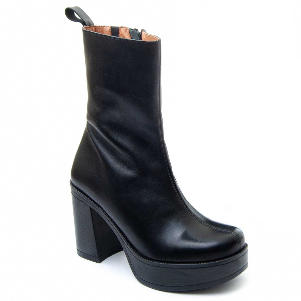 Botas de Tacón - Negro - Altura: 8 cm