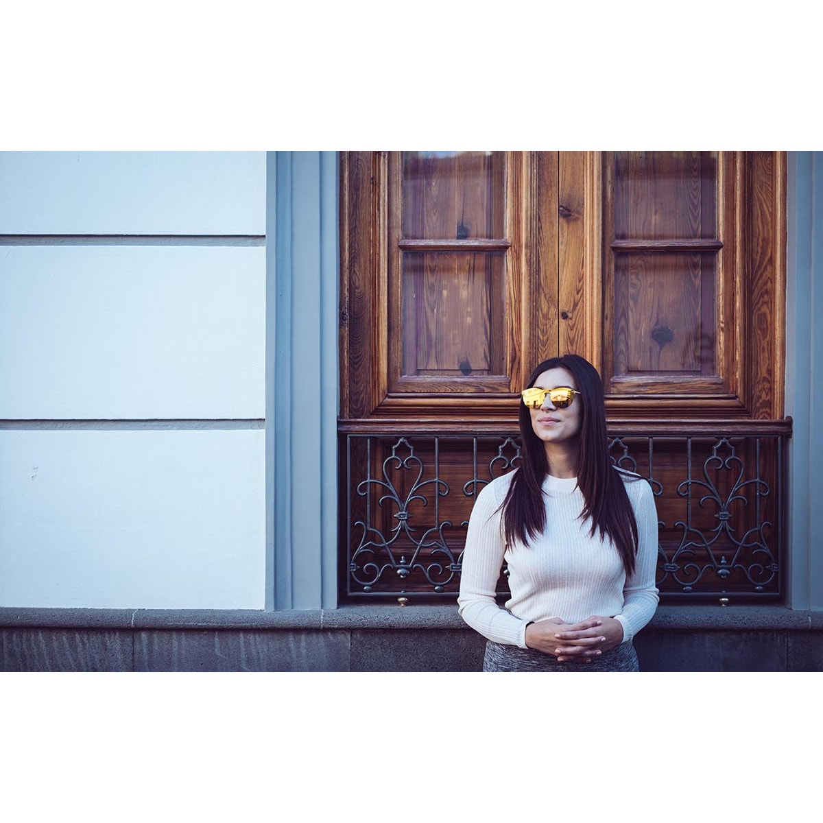 Gafas de sol OCEAN BERLIN - Plana dorado con patillas metálicas doradas