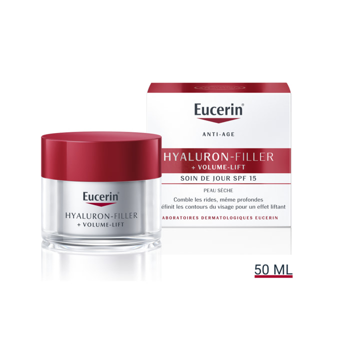 Hyaluron-Filler Volume-Lift SPF15 - Soin de Jour Nourrissant et Volumisateur - Peaux Sèches - 50 ml