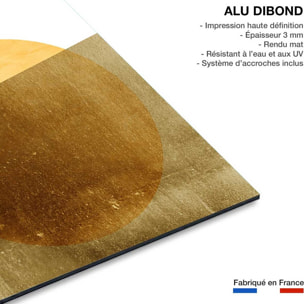 Tableau abstrait Golden ocean Tableau alu Dibond