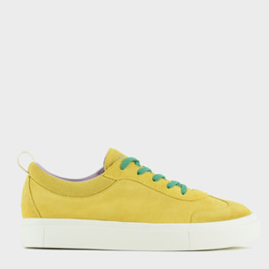 SNEAKER P08 DONNA IN SUEDE GIALLO