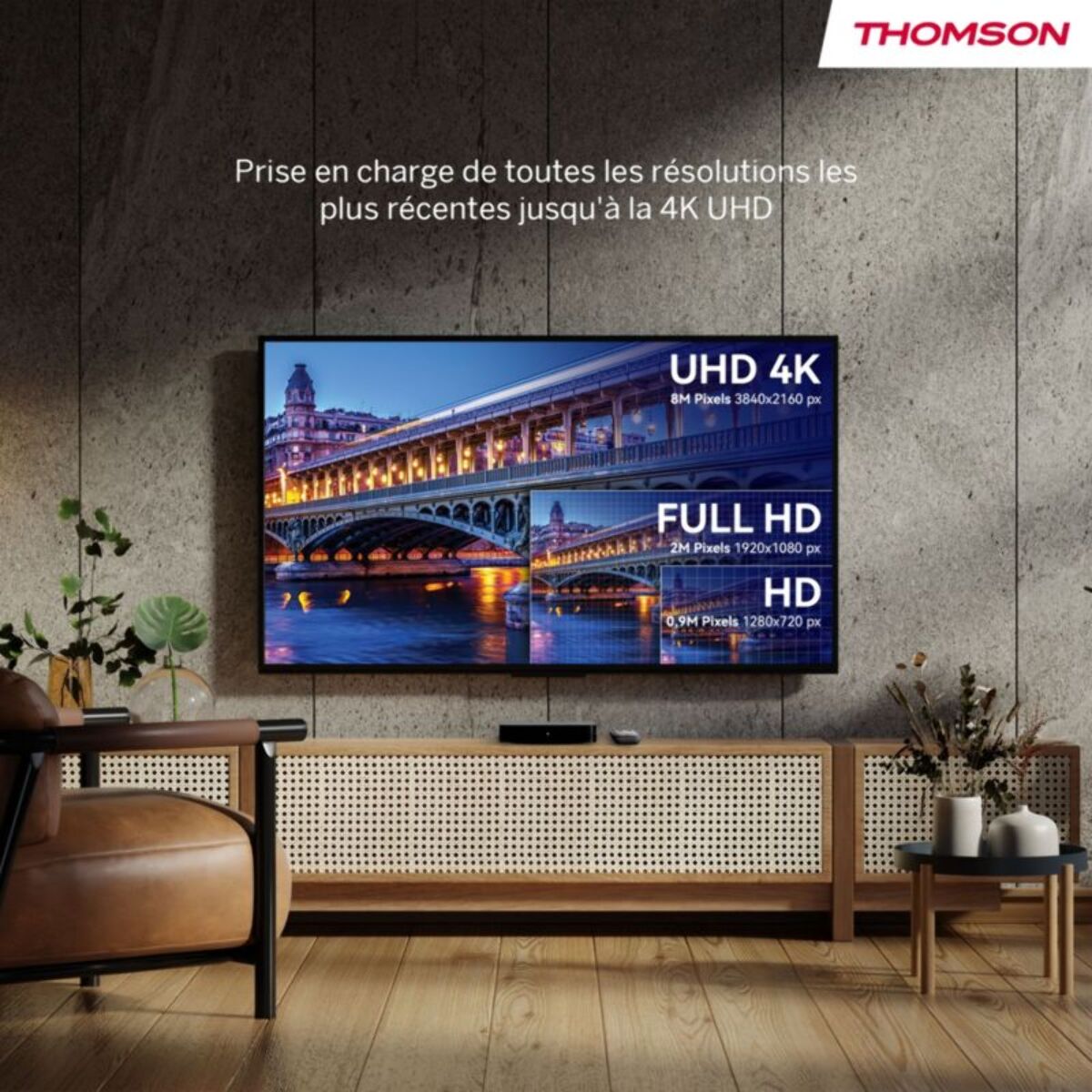 Passerelle multimédia THOMSON 240G Box 4K avec Google TV