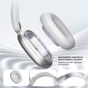 Cascos bluetooth CR-01 con batería recargable.