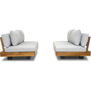 Salon de jardin 4 places en bois FSC - CAPRI