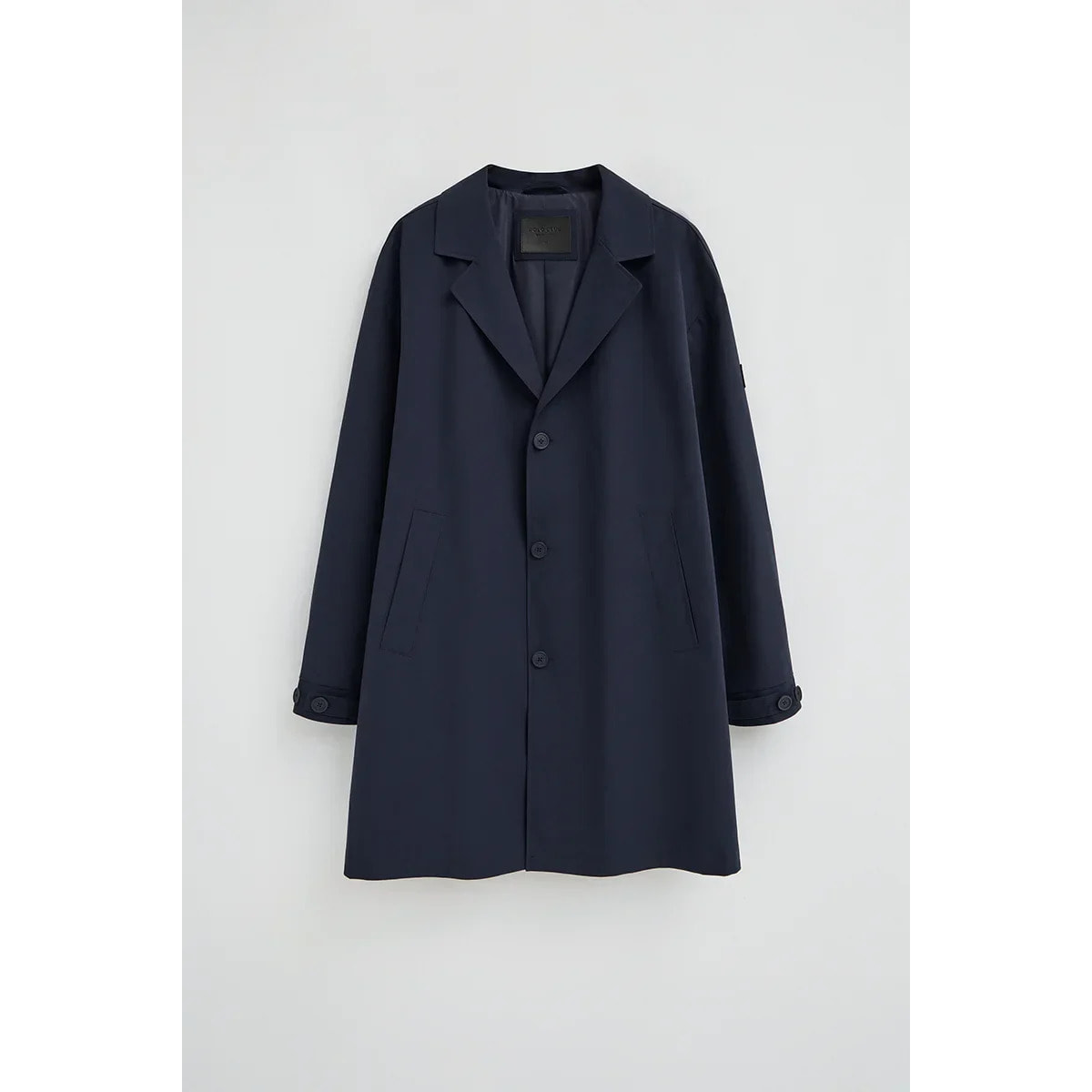 Gabardina Ellington azul marino con logo engomado Polo Club