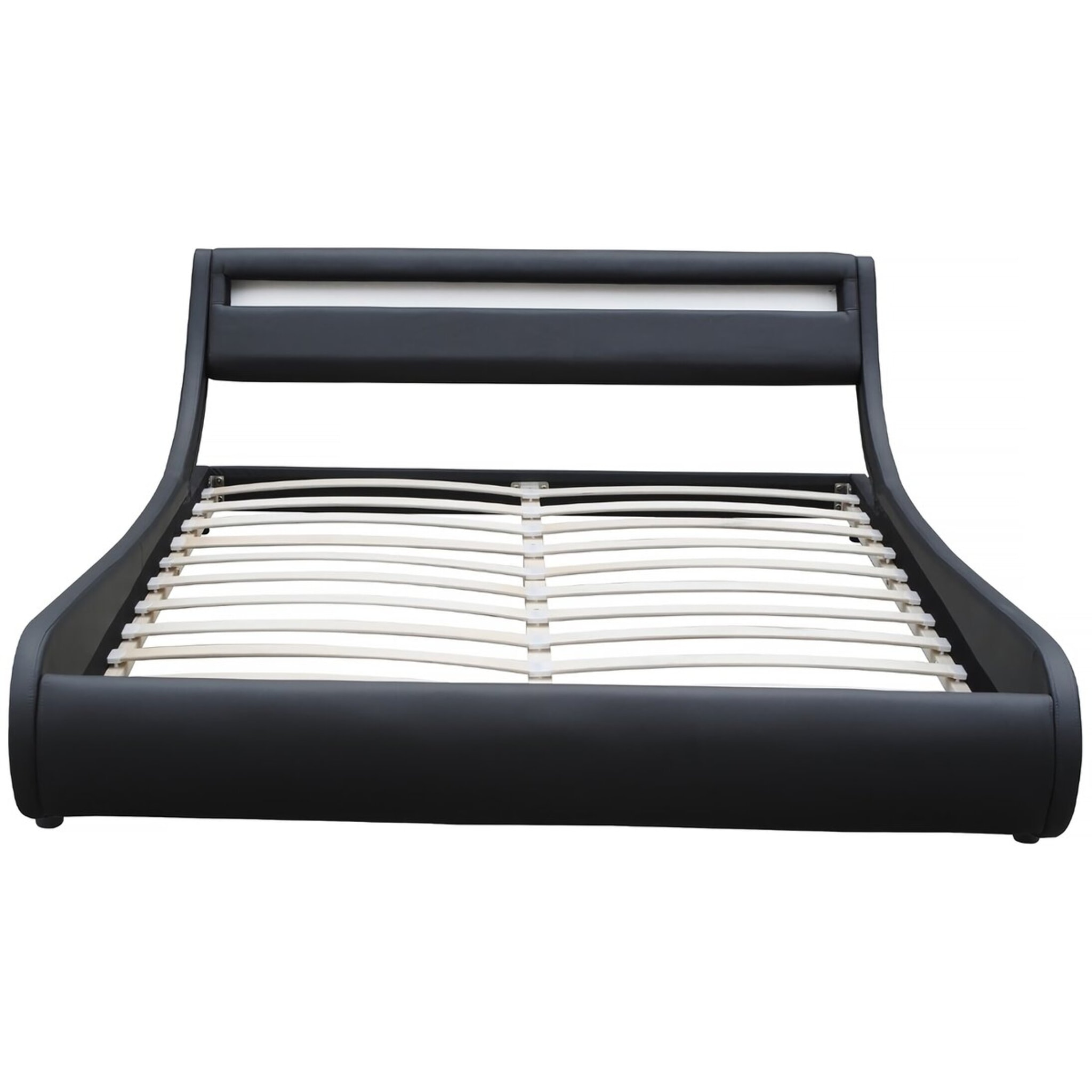 Lit LED "Natacha" - 140 x 190 cm - Noir