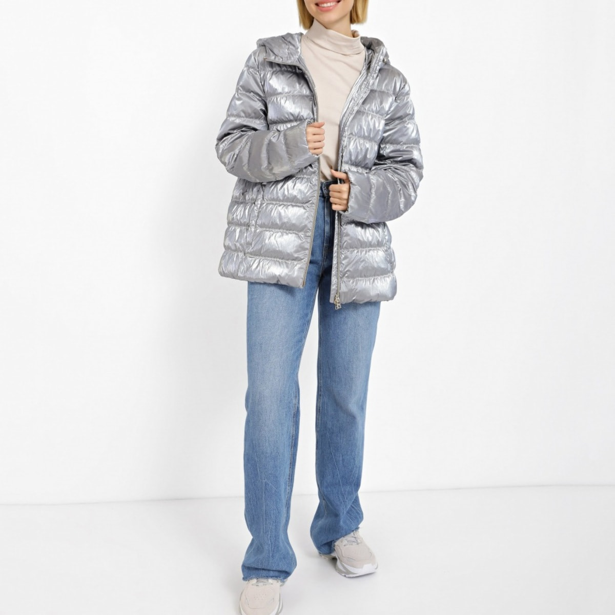 Chaqueta Mujer de la marca GEOX  modelo W MYLUSE GRIS