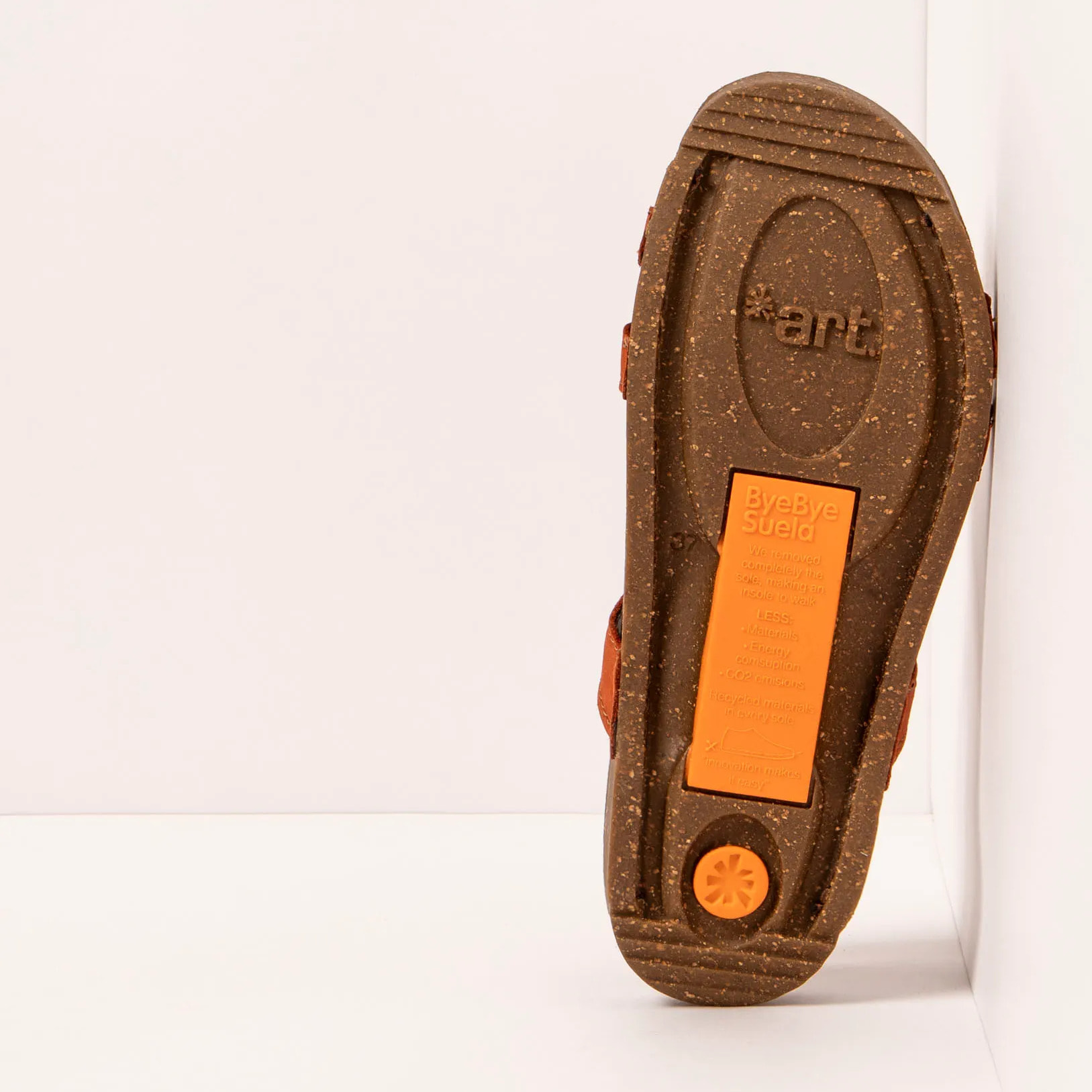 Sandalias 0946 NOBUCK DARK ORANGE/ I BREATHE color Dark orange