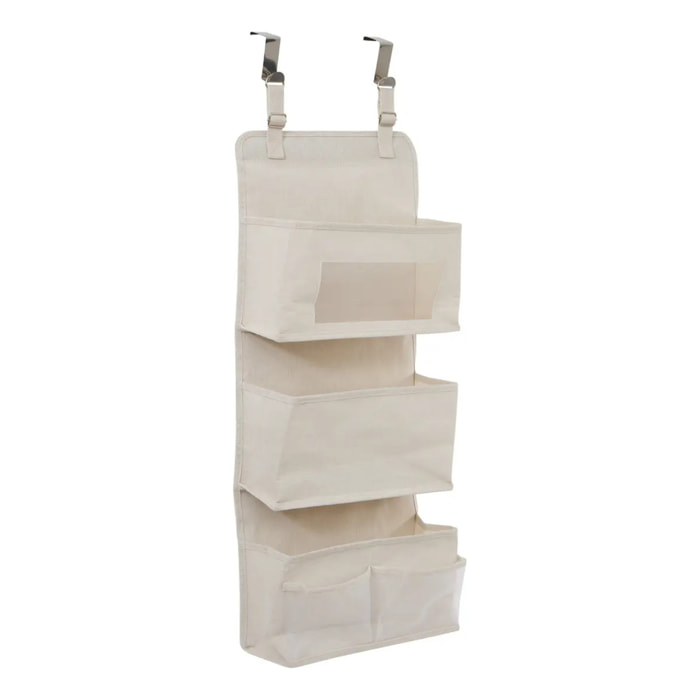 Rangement porte en tissu Dressy Plus beige