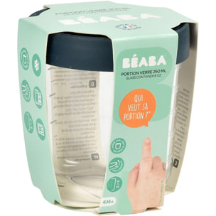 Pot de conservation BEABA verre 250ml dark blue