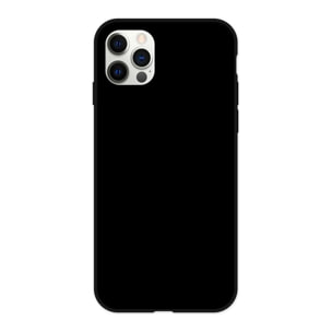 Coque silicone liquide Noir Compatible avec les téléphones de la marque Apple iPhone 13 Pro Max