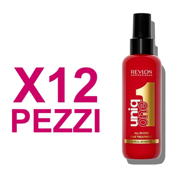 UNIQ ONE Kit Tratamiento Capilar Todo en Uno Fragancia Clásica 10 en 1 12 Piezas x 150ml