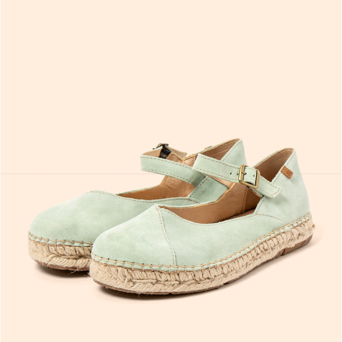 Zapatos N679 SILK SUEDE MENTA / CAMPOS color Menta
