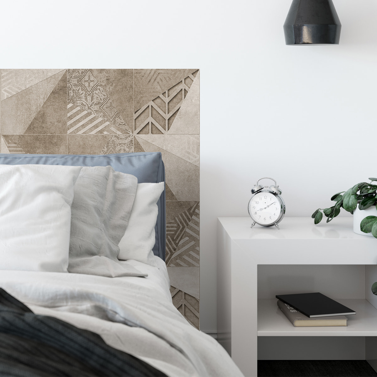 Stickers adhesivos de CERAMIKO - Geométrico sepia 100x100