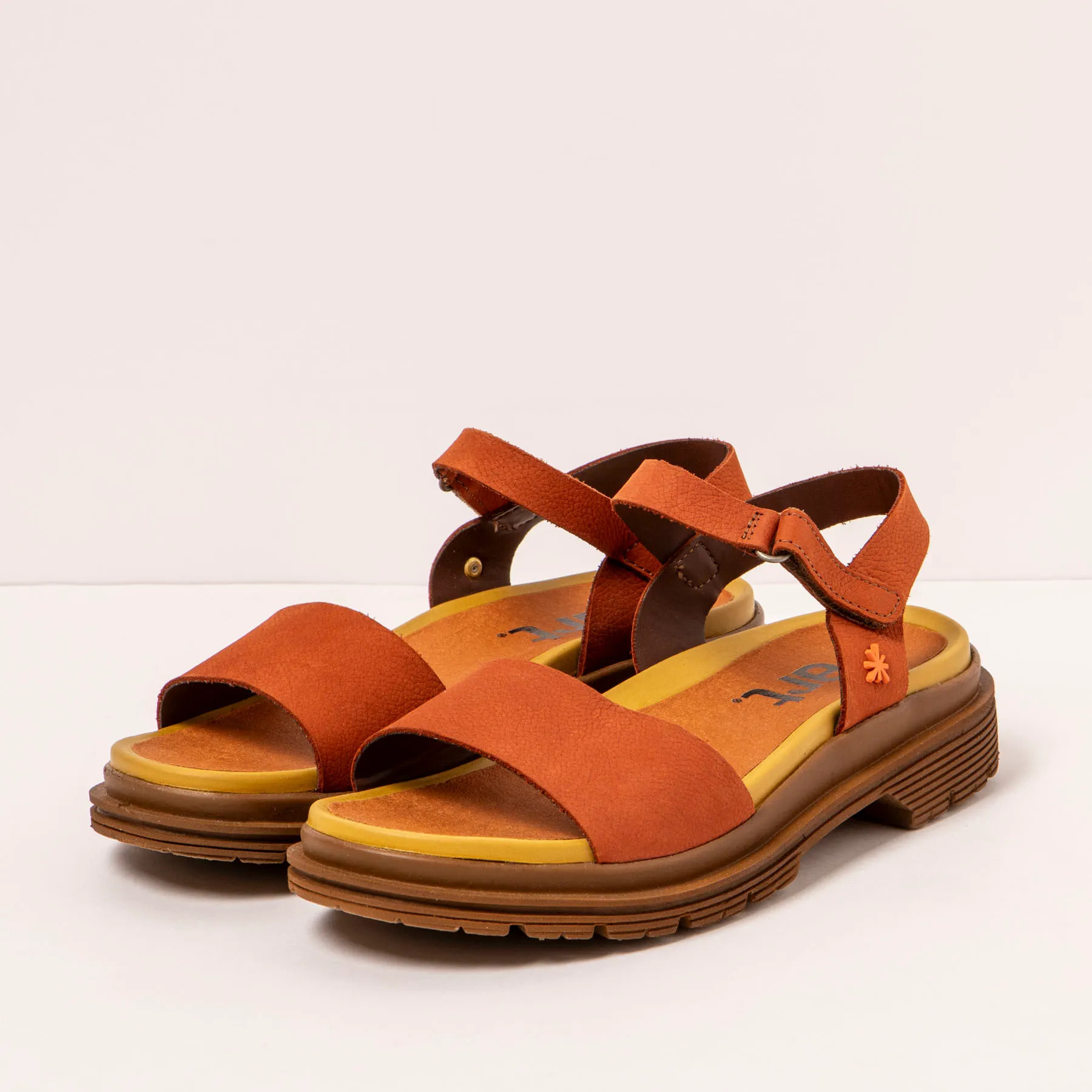 Sandalias 1548 NOBUCK DARK ORANGE/ BIRMINGHAM color Dark orange