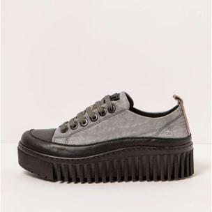 Zapatos 1518 NYLON GREY-BLACK/BRIGHTON color Grey-black