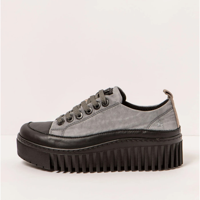 Zapatos 1518 NYLON GREY-BLACK/BRIGHTON color Grey-black