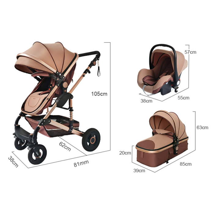 CARRO DE BEBE 739BH ANTRACITA